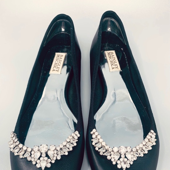 Badgley Mischka Crystal Ballet Flats - Picture 11 of 11